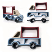 Load image into Gallery viewer, Vehicle Silicone Stacking Toy
