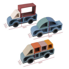 Load image into Gallery viewer, Vehicle Silicone Stacking Toy
