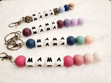 Load image into Gallery viewer, Mama Keychain, Grandma Keychain, Grammy Keychain, Silicone Keychain, Mother&#39;s Day Gift
